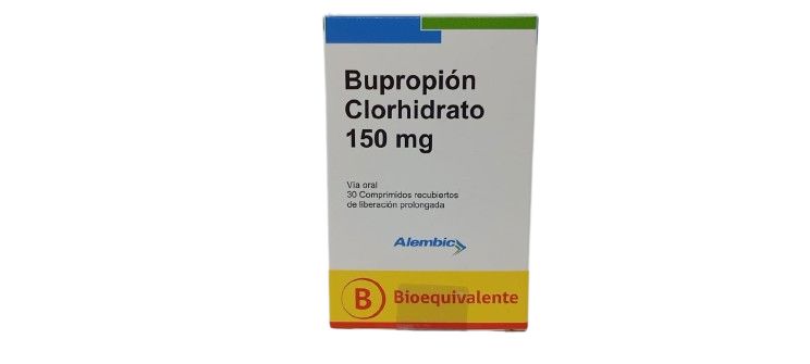 Bupropión Clorhidrato 150 mg x 30 comprimidos recubiertos de liberación prolongada Alembic
